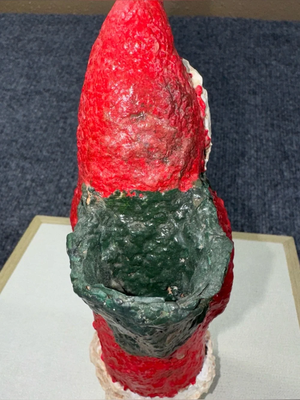 Handmade Paper Mache’ Old World Santa 8 In